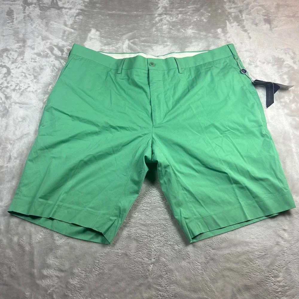 NWT Ralph Lauren Men 38 Mens Shorts Green Purple Label Luxury Cotton